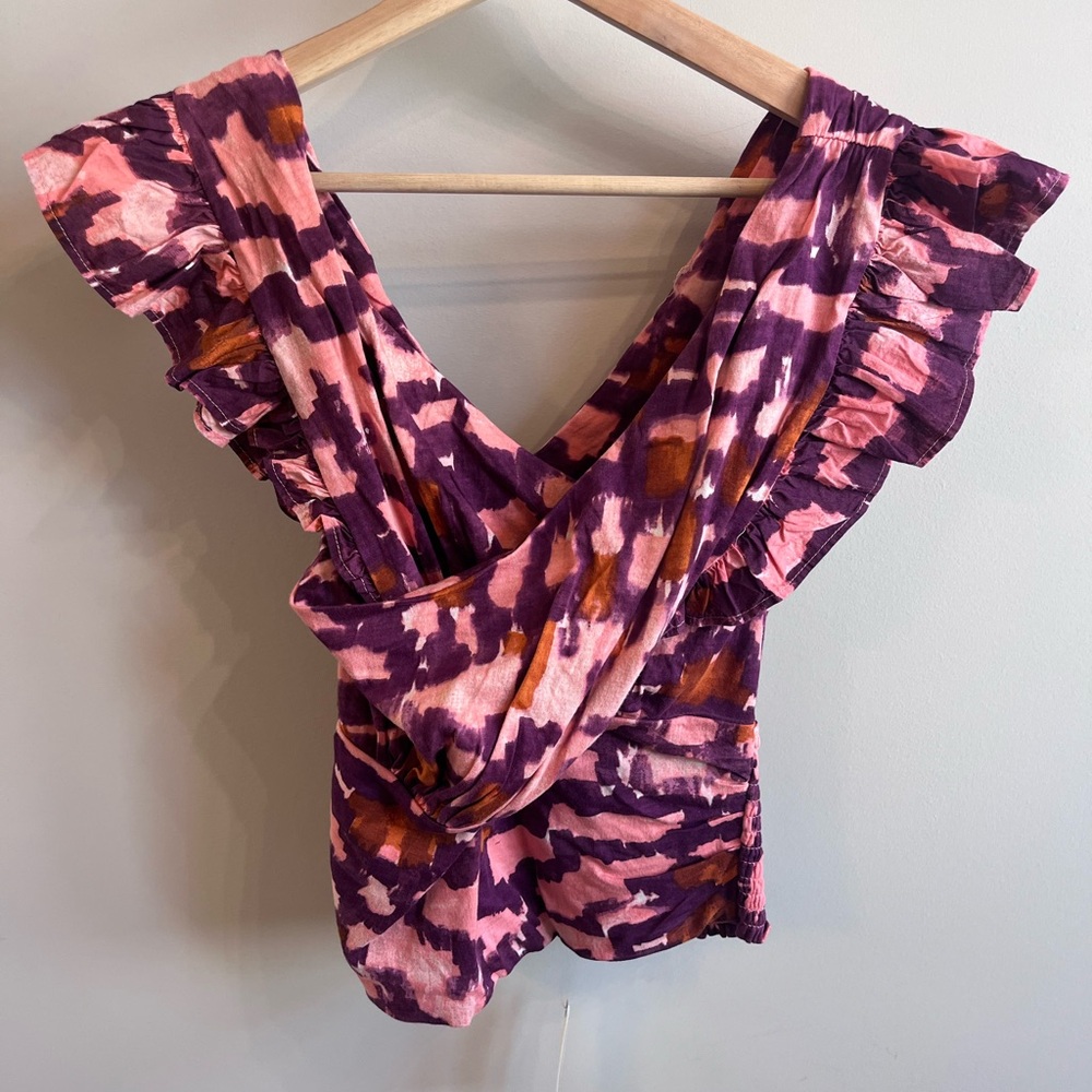 NWT Pleated Ruffle Halter Top - Picture 4 of 7